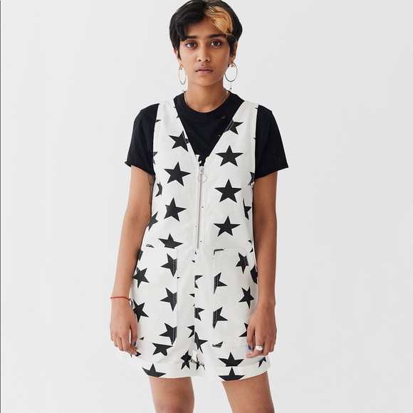 Lazy Oaf b/w star print romper - Picture 6 of 6